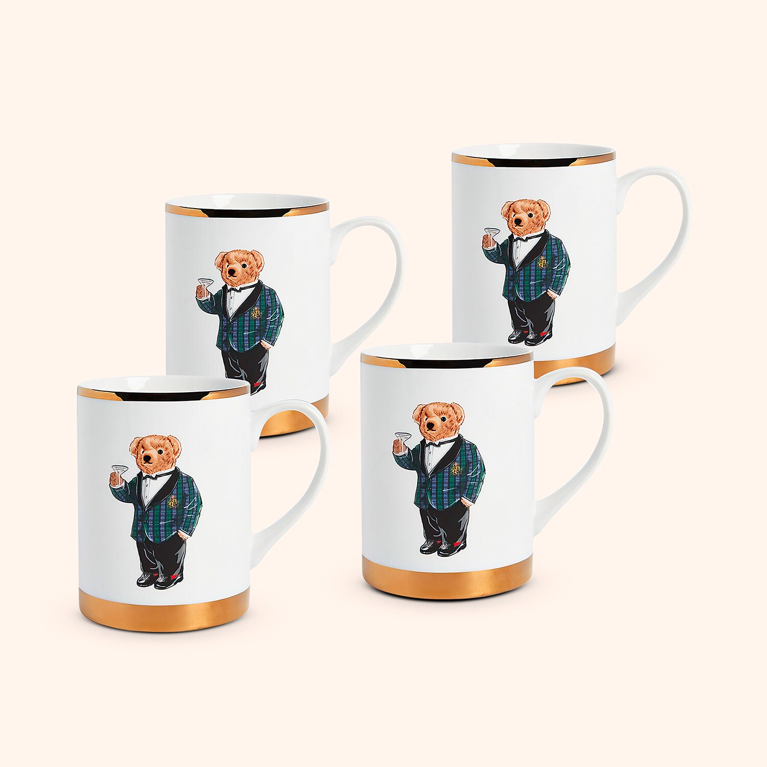 Thompson set de 4 mugs